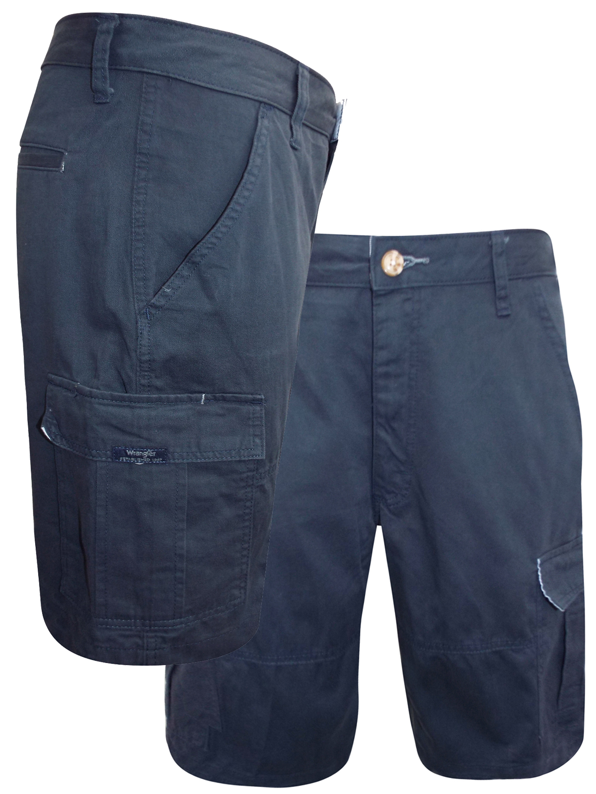 Wrangler - - Wr4ngler Mens NAVY Classic Twill Cargo Shorts - Waist Size