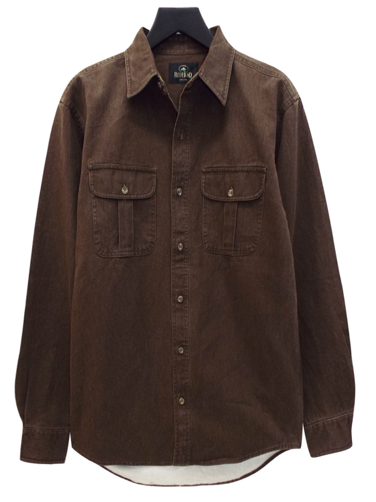 Red Head - - RedHead BROWN Mens Meadowlands Woven Twill Shirt - Size ...