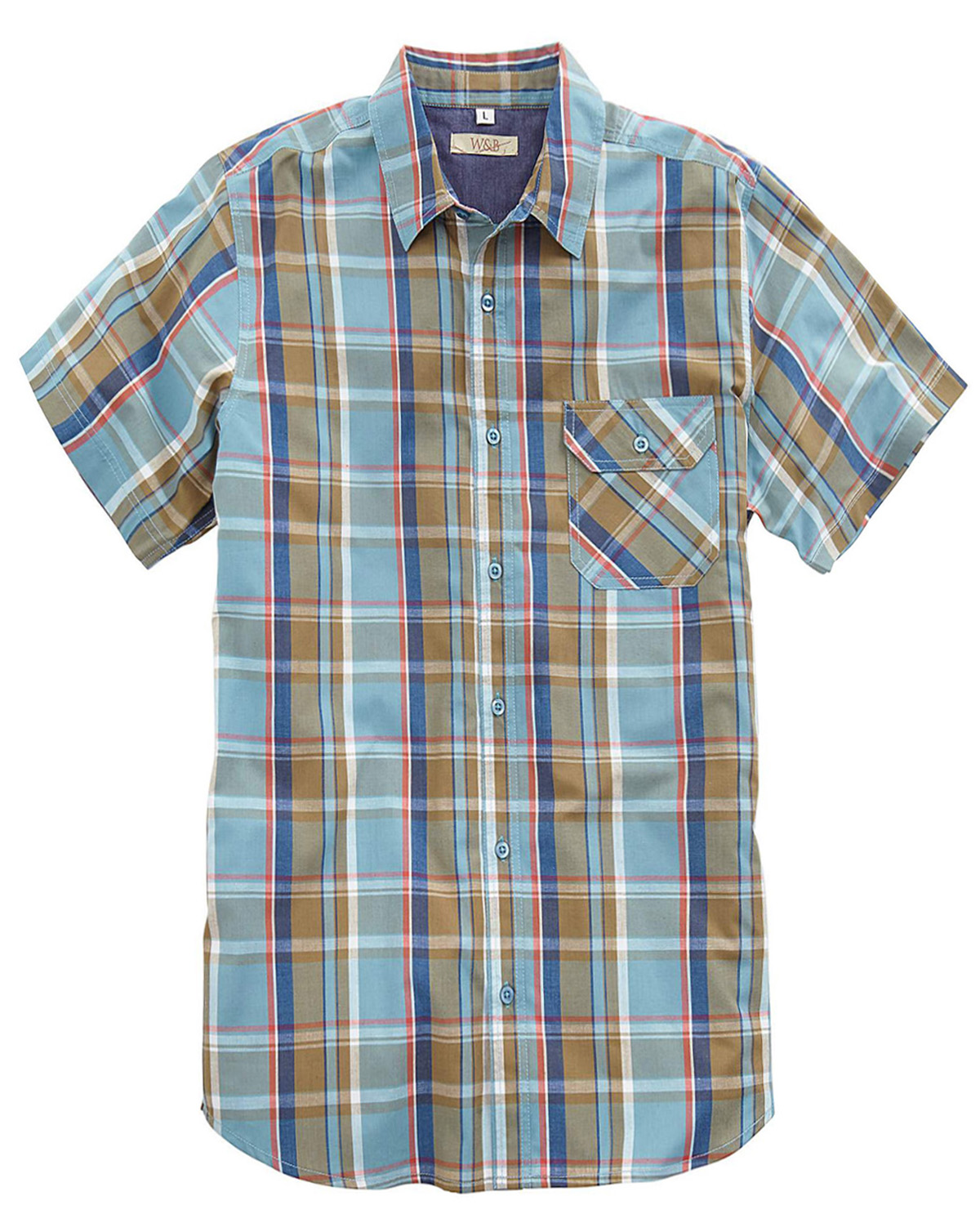 W&B - Williams & Brown - - Williams & Brown BLUE Mens Pure Cotton ...