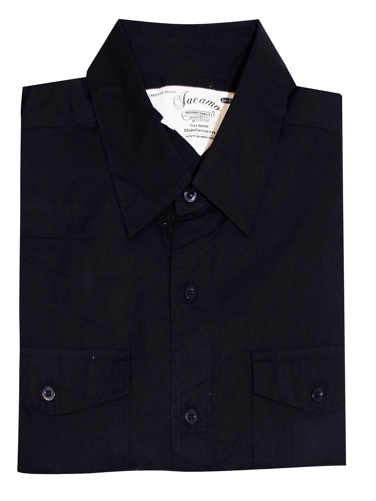 Jacamo - - Jacamo BLACK Mens Pure Cotton Short Sleeve Military Shirt ...