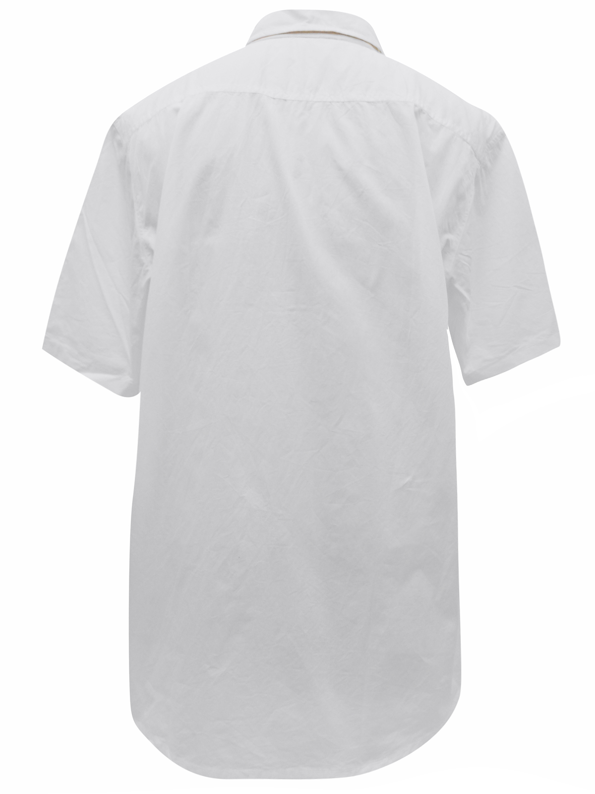 Jacamo - - Jacamo WHITE Mens Pure Cotton Short Sleeve Military Shirt ...