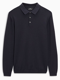 N3XT NAVY Mens Cotton Rich Long Sleeve Polo Shirt - Size Small to XXLarge N3XT NAVY Mens Cotton Rich Long Sleeve Polo Shirt - Size Small to XXLarge