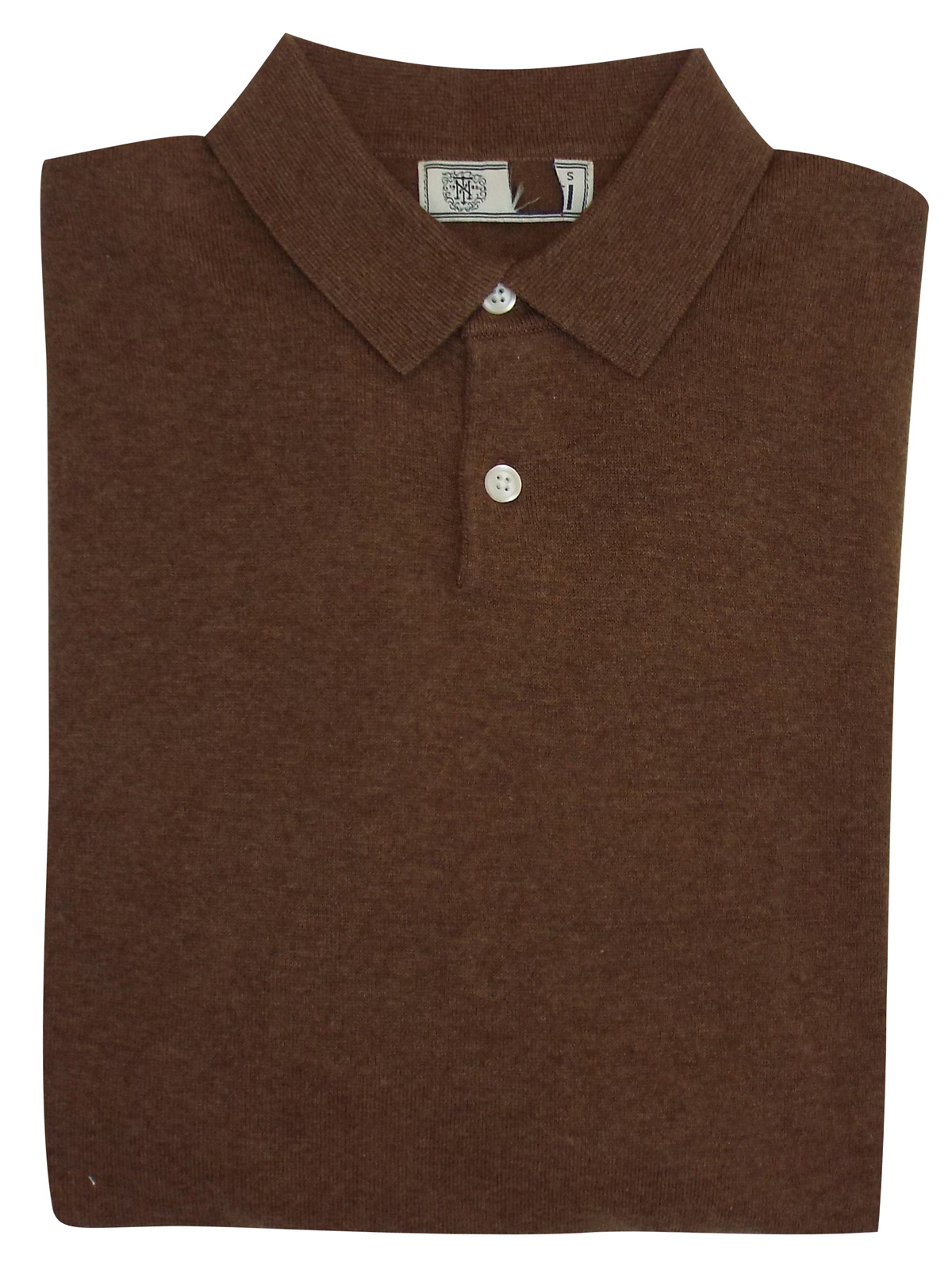 N3XT TAN Mens Cotton Rich Long Sleeve Polo Shirt - Size Large to XLarge