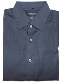Tailor & Son Mens CHARCOAL Pure Cotton Long Sleeve Shirt with Pocket - Size Medium to XXLarge Tailor & Son Mens CHARCOAL Pure Cotton Long Sleeve Shirt with Pocket - Size Medium to XXLarge