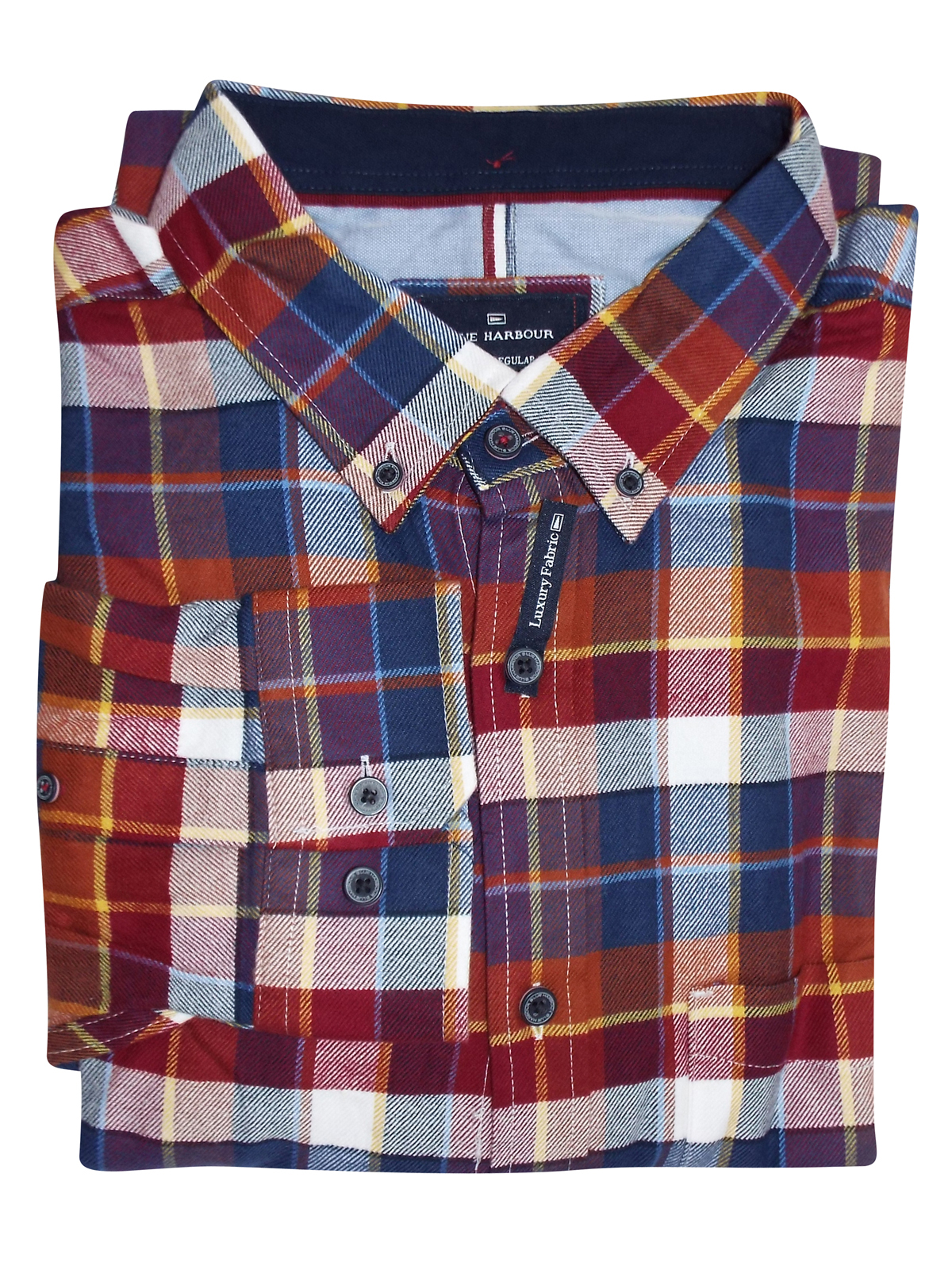 Marks and Spencer M&5 MULTI Mens Pure Cotton Checked Button Down