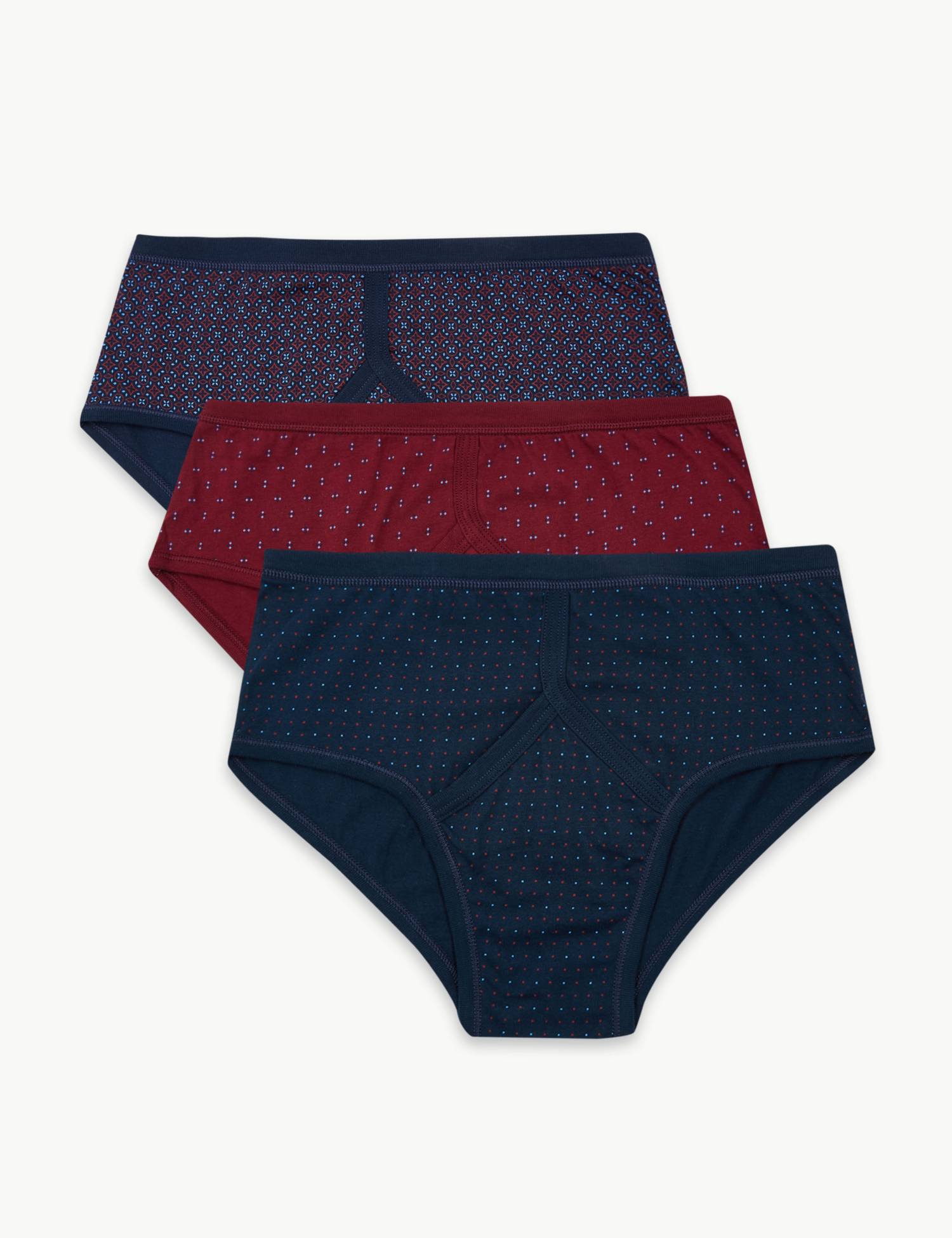 Marks and Spencer M&5 ASSORTED Mens Printed Cotton Briefs Size XLarge