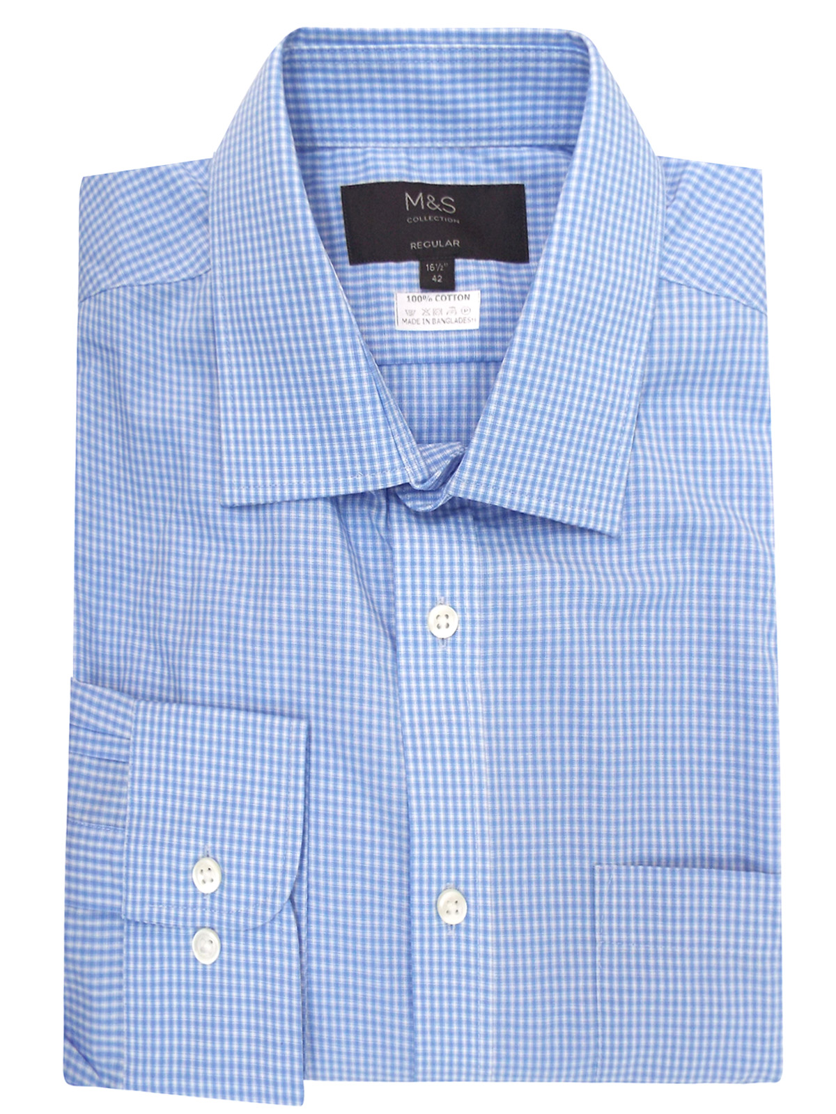 Marks and Spencer - - M&5 ASSORTED Long Sleeve Shirt - Collar Size 15.5 ...