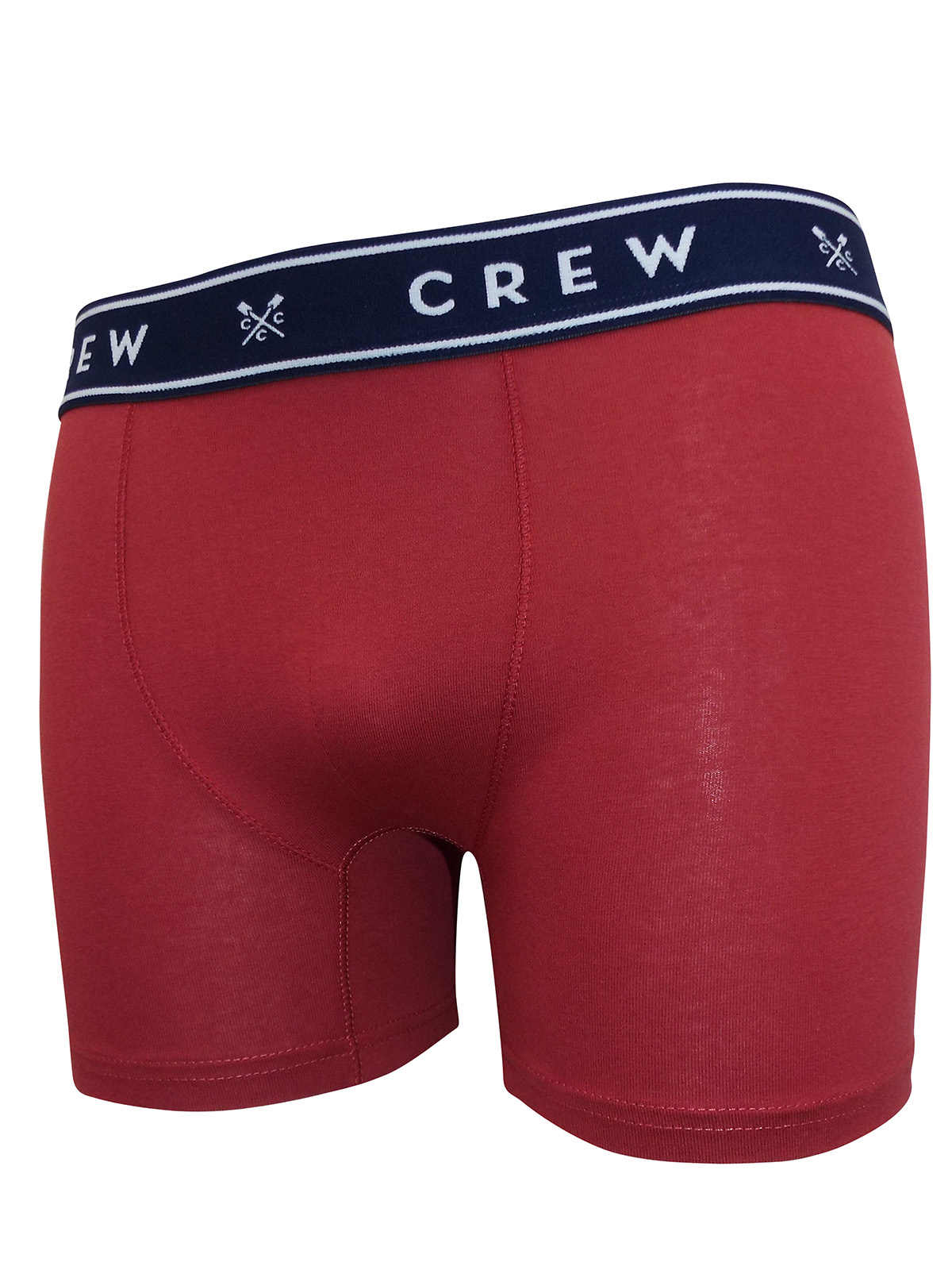 Crew Clothing - - Crew Clothing RED Cotton Rich Branded Waist Boxers ...