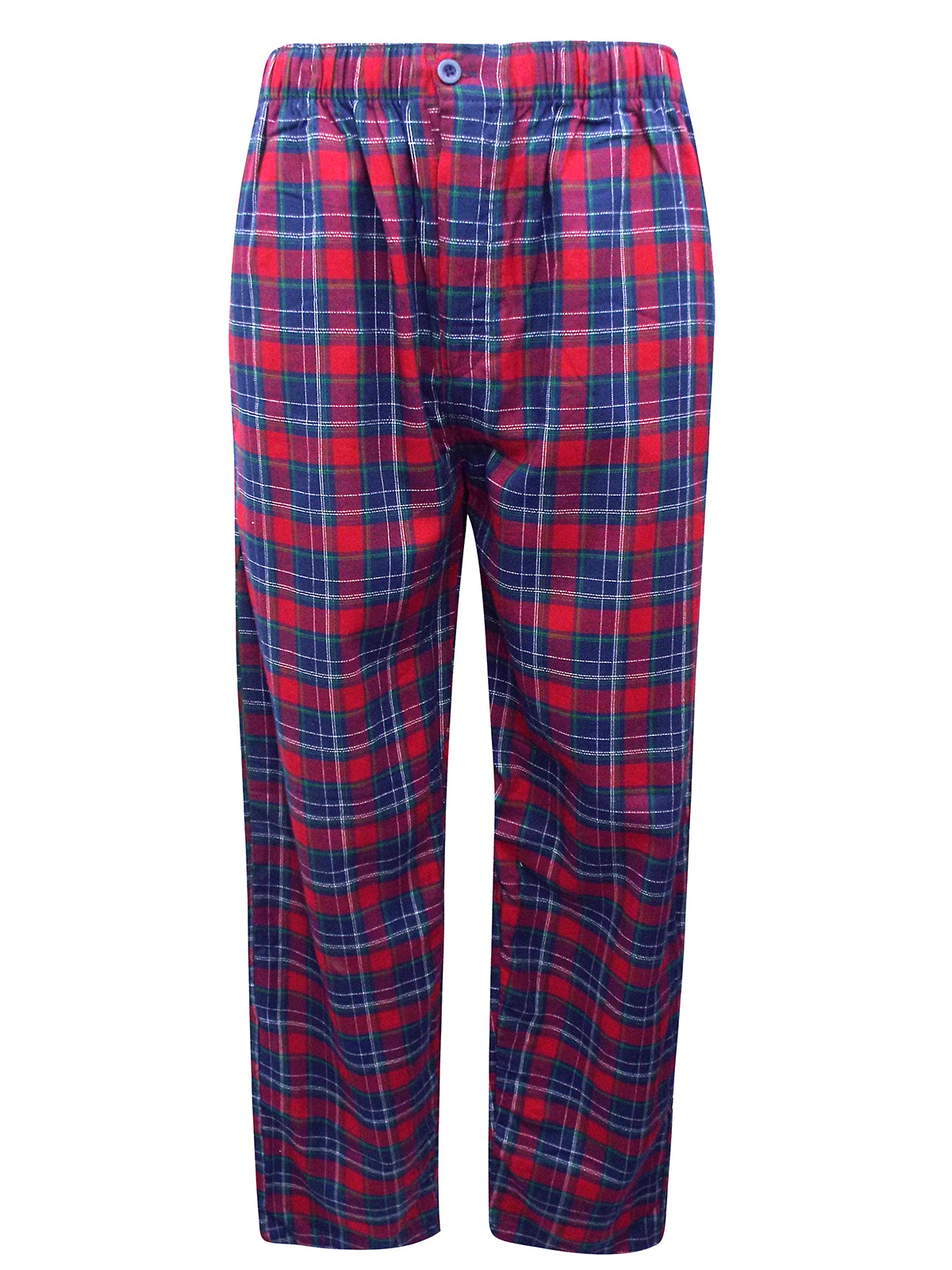 Tif Uomo - - TIF UOMO NAVY RED Check Trousers and Long Sleeve Pyjama ...