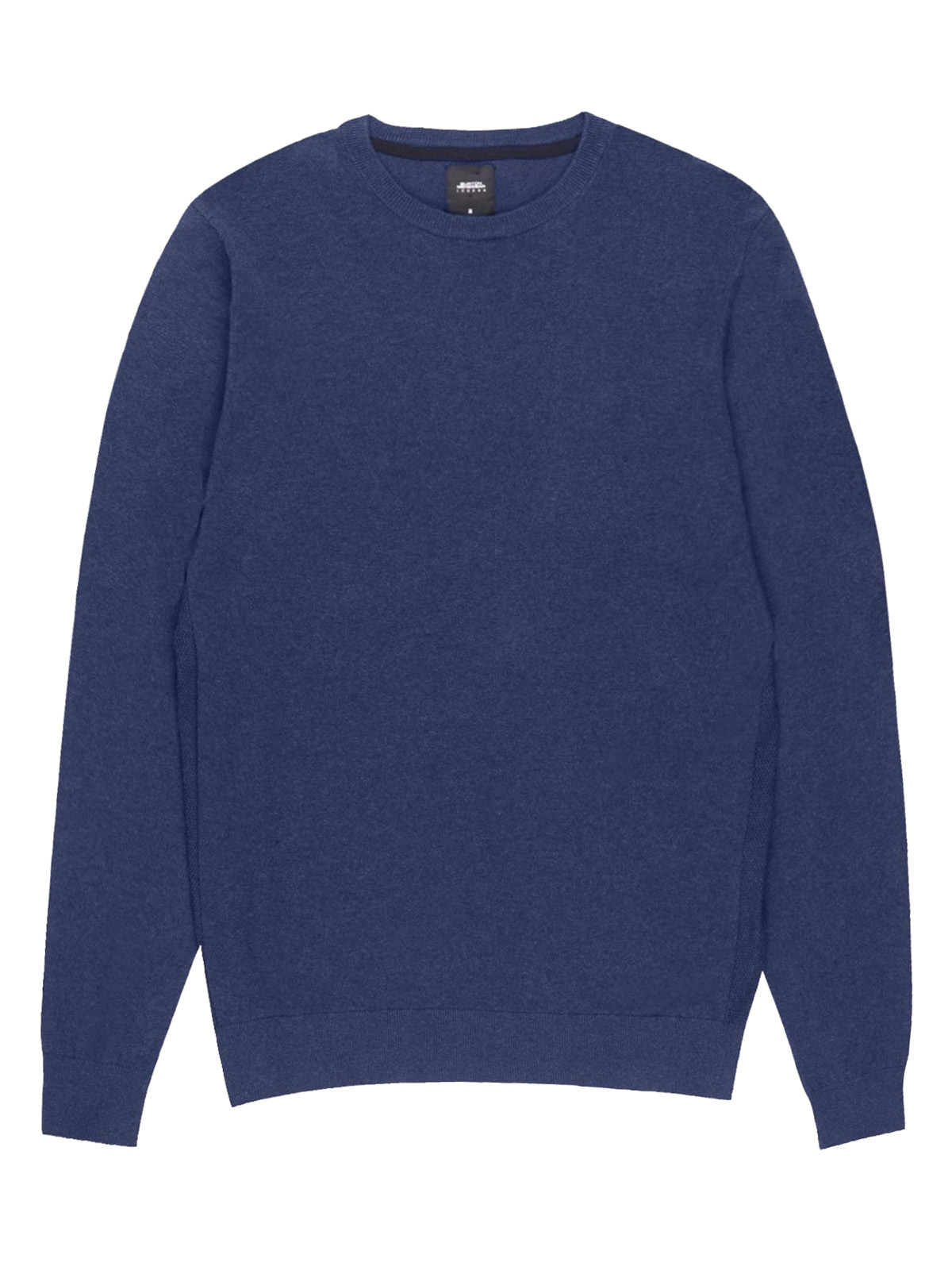 Burtons - - Burtons Mens COBALT Cotton Blend Crew Neck Jumper - Size XS ...