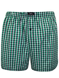 Big&Tall Mens BPC GREEN Pure Cotton Checked Boxers - Size 2XL to 5XL