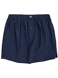 Big&Tall Mens BPC NAVY Pure Cotton Button Front Woven Boxers - Size 2XL to 5XL