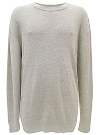 STONE Mens Textured Crew Neck Jumper - Plus Size 3XL