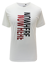 WHITE Mens Combed Cotton Slogan T-Shirt - Size S to XXL