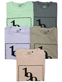 ASSORTED Mens Combed Cotton '1995' T-Shirts - Size S to M