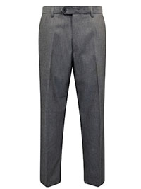 GREY Mens Regular Fit Flat Front Trousers - Waist Size 26 to 42