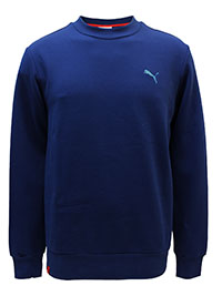 BLUE Mens Cotton Rich Embroidered Logo Sweatshirt - Size S to XL