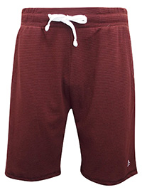Penguin Originals MAROON Mens Drawstring Waist Ribbed Shorts - Size S to XL