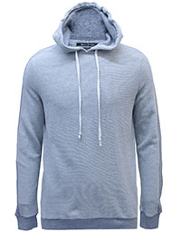 MoP Mens GREY Pure Cotton Double Knit Hoodie - Size S to XL