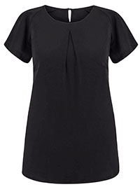 Disley Edition BLACK Mona Short Sleeve Blouse - Size 12 to 30