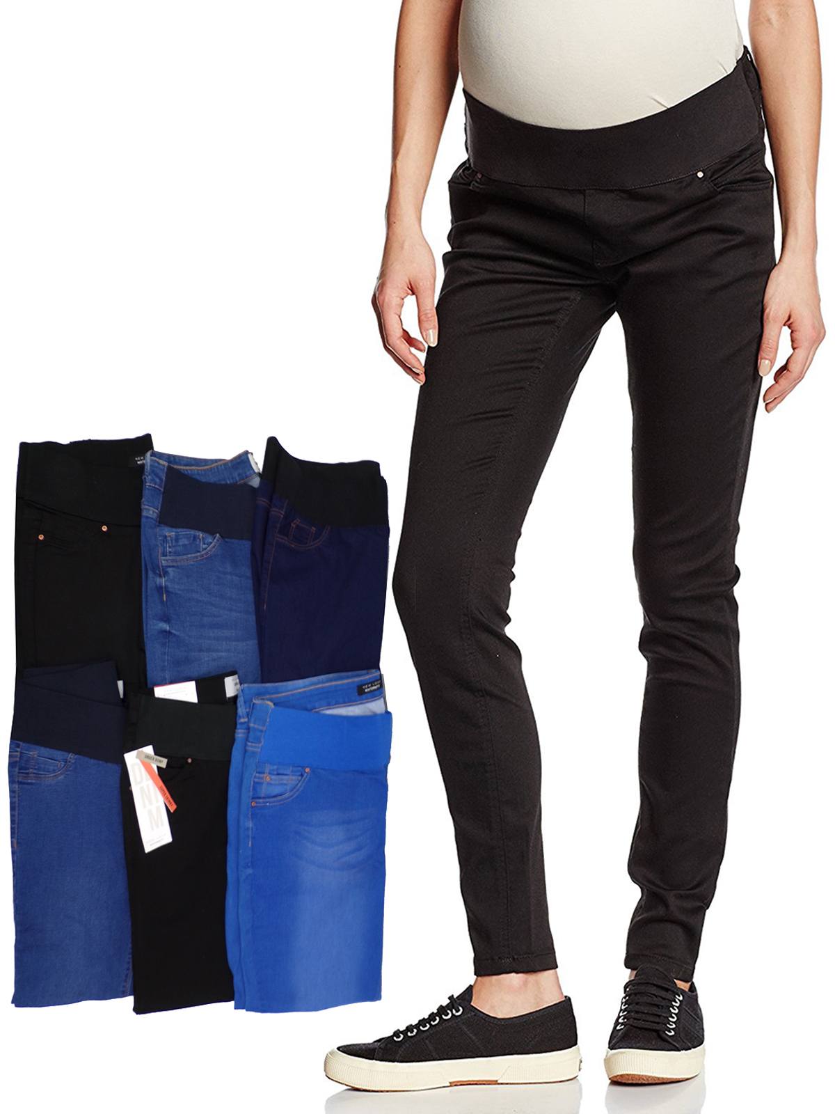 N3w L00k ASSORTED Under Bump Denim Maternity Jeggings Size 8 to 18