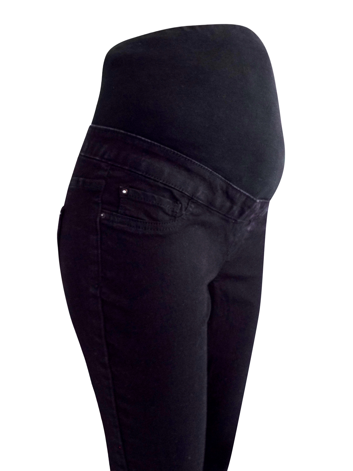 N3w L00k BLACK Emilee Over Bump Maternity Jeggings Size 8 to 24