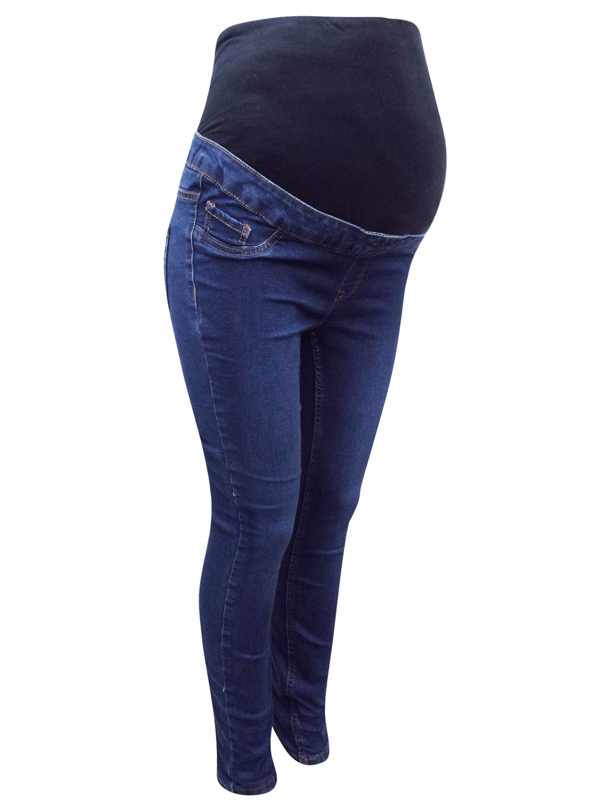 N3w L00k DARK-DENIM Over Bump Maternity Jeggings - Size 8 to 18
