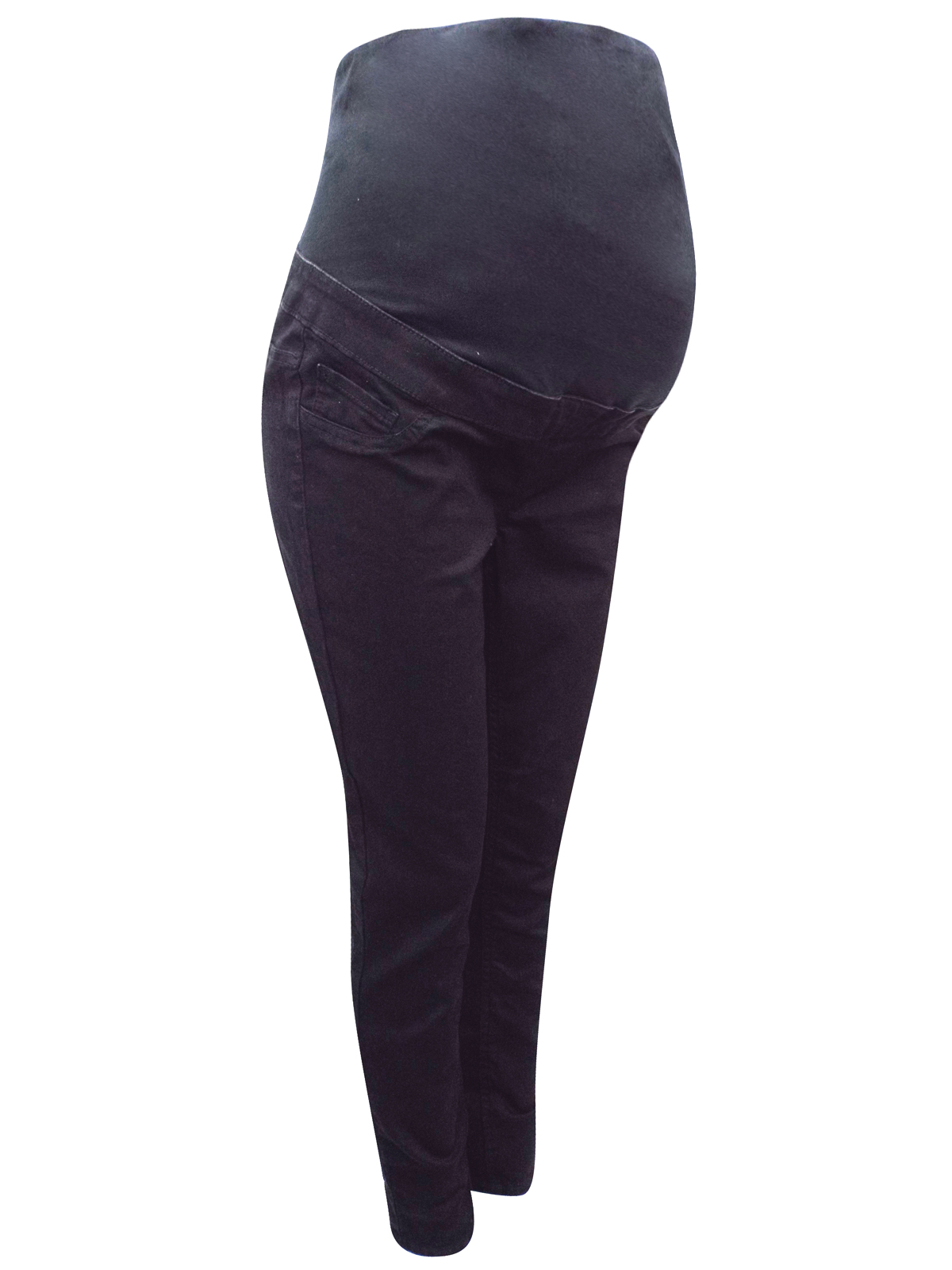 N3w L00k BLACK Cotton Rich Over Bump Maternity Jeggings Size 8 to 14