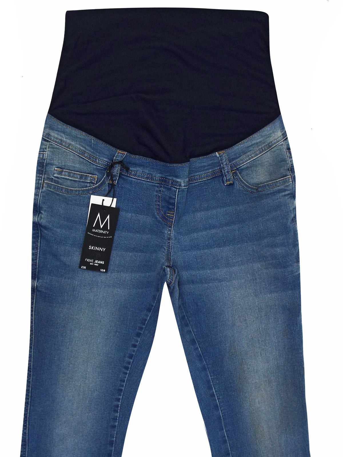 N3XT DENIM Stonewash 5-Pocket Over Bump Maternity Skinny Jeans - Size ...