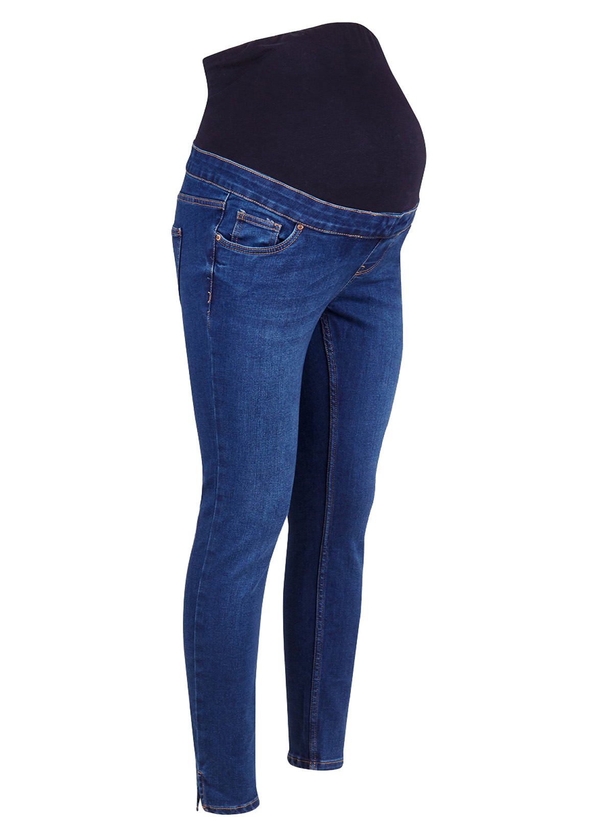 N3W L00K BLUE-RINSE Jenna Maternity Over Bump Jeans - Size 8 to 12 ...