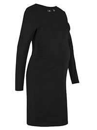 MATERNITY BLACK Long Sleeve Dress - Size 6/8 to 26/28 (XS to 2XL)