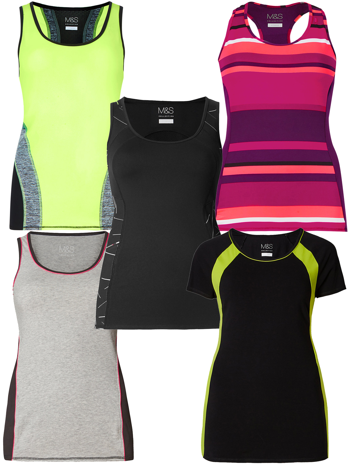 Marks and Spencer - - M&5 ASSORTED Sports Tops - Size 8 to 16