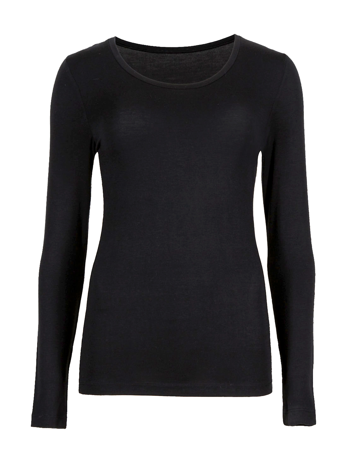 Marks And Spencer Mand5 Black Assorted Heatgen Thermal Long Sleeve Tops Size 6 To 16 