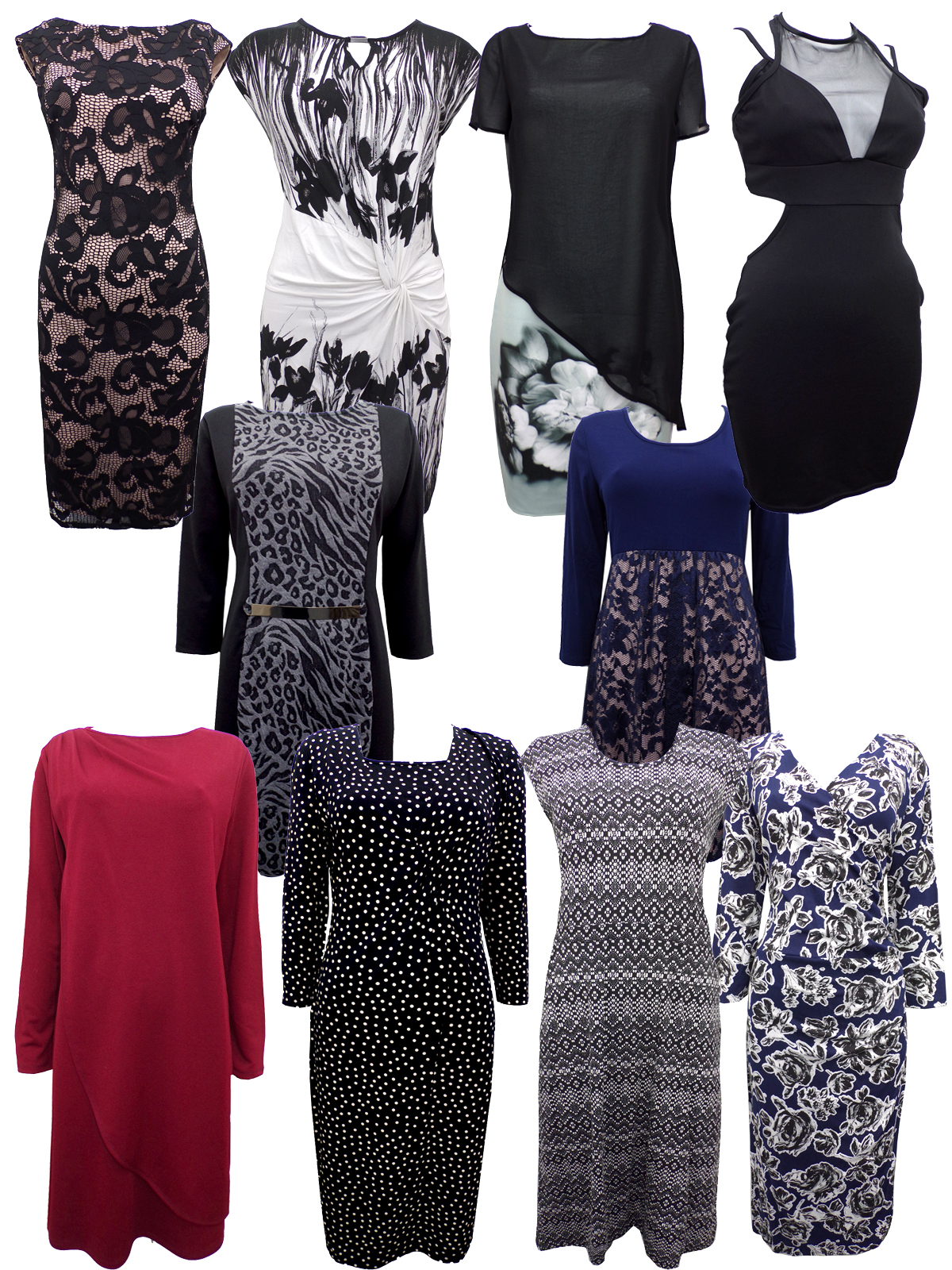 //text.. Quality Assorted Pack of Dresses Size 10 to 16