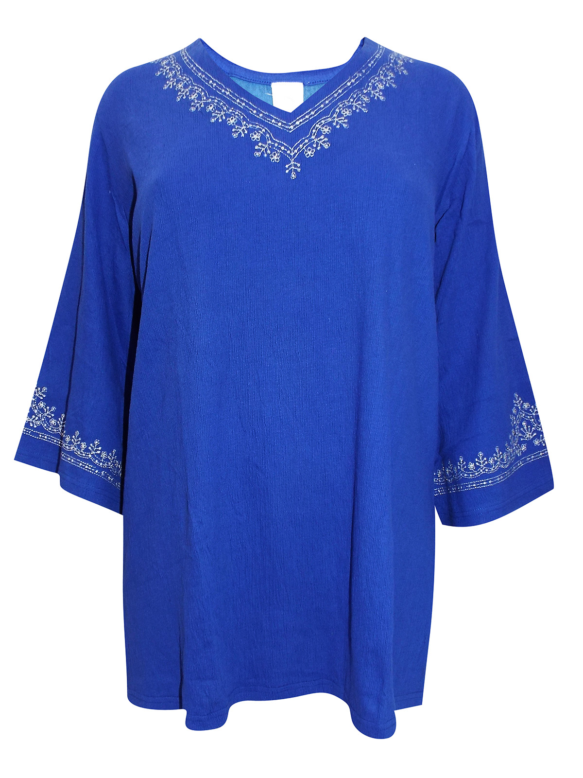 Roaman's - - Roamans ASSORTED Embroidered Trim Top - Plus Size 16/18 to ...