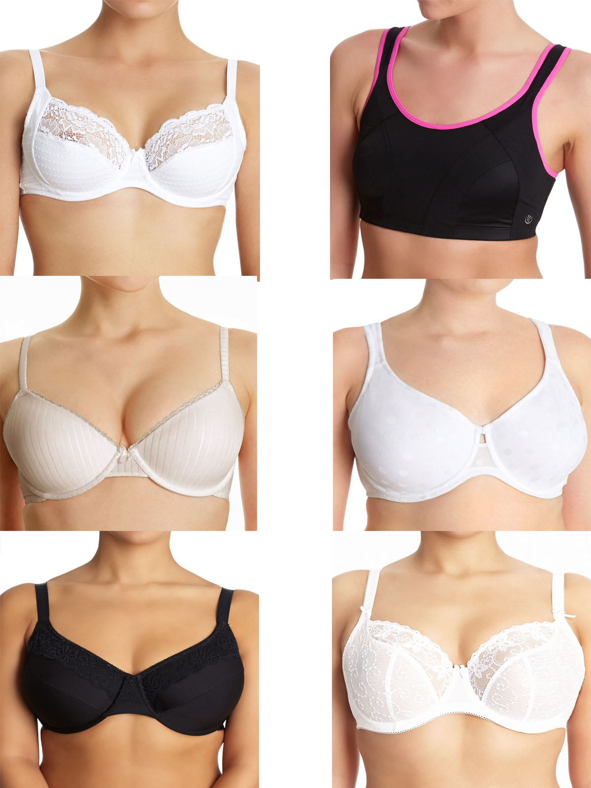 ASSORTED Full Cup & Sports Bras Size 34 to 40 (BCDDE)