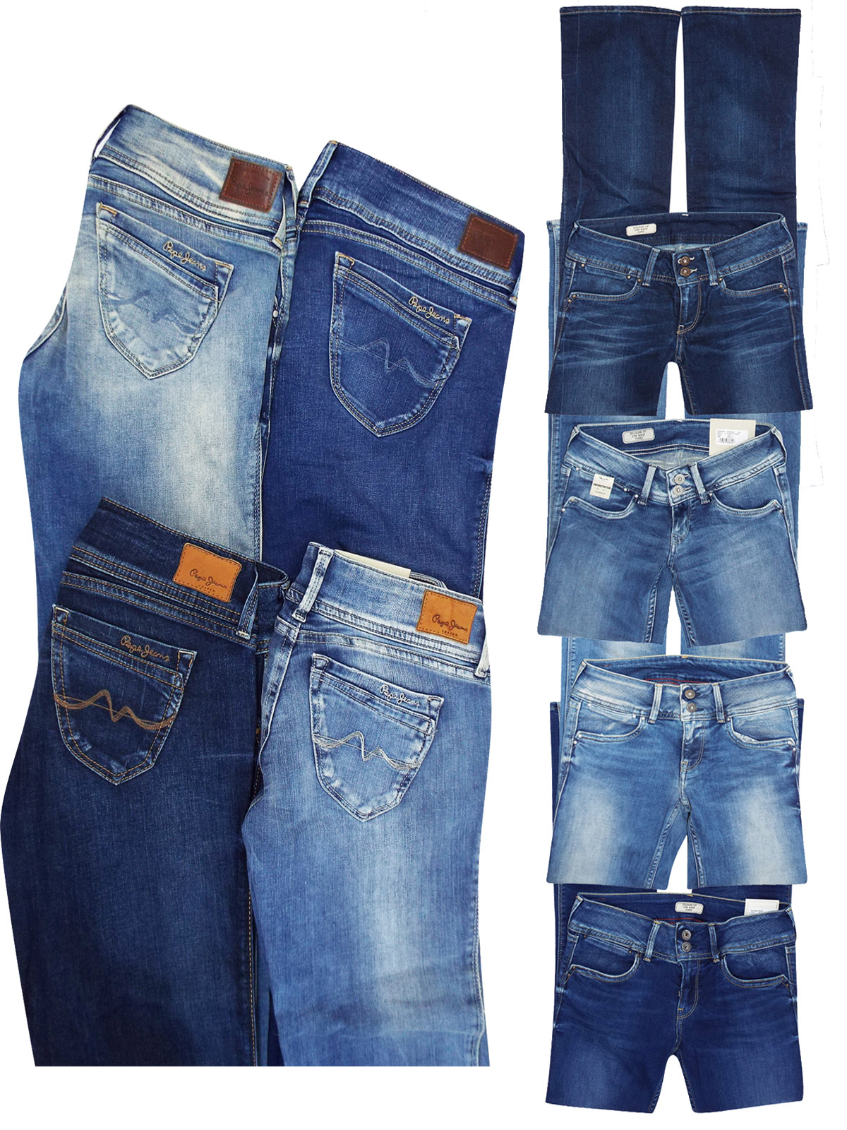 Pepe Jeans - - Pepe Jeans ASSORTED Ladies Grace Denim Jeans - Waist ...