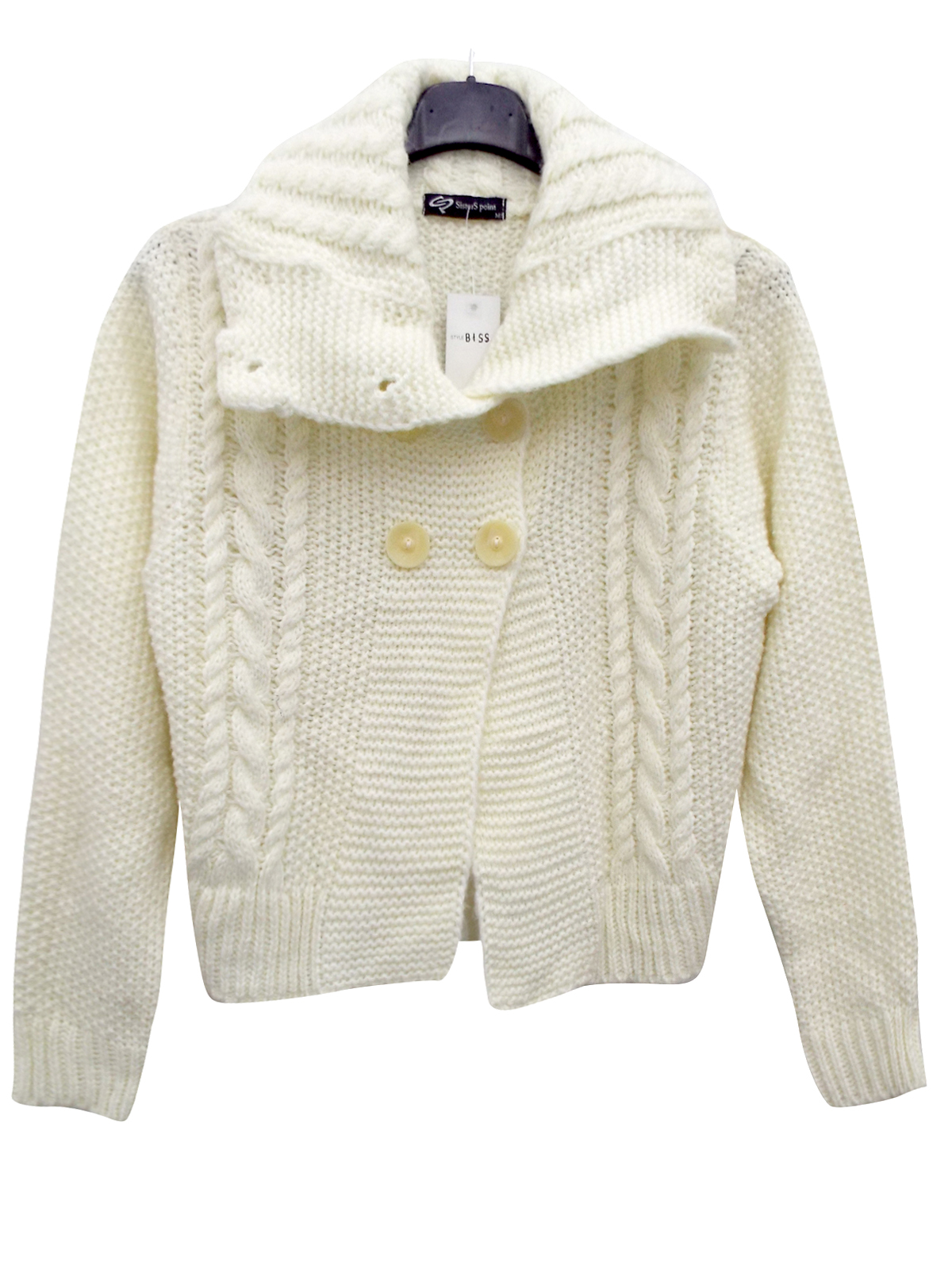 Sisters Point - - Sisters Point CREAM Assorted Ladies Chunky Knit ...