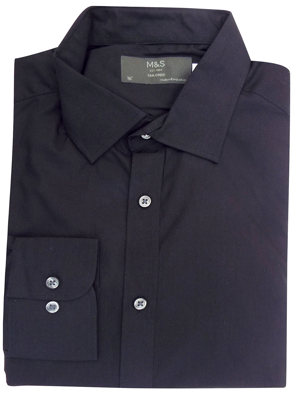Marks and Spencer - - M&5 ASSORTED Tailored Fit Pure Cotton Long Sleeve ...