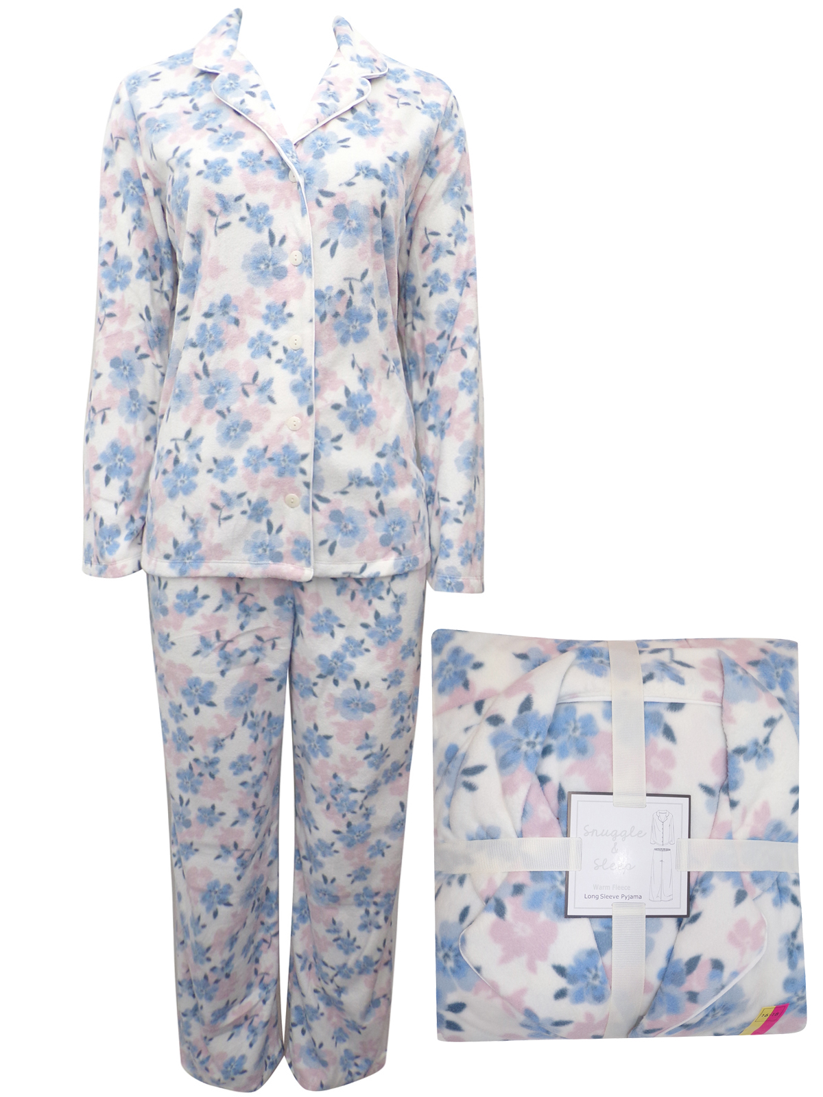 marks-and-spencer-m-5-blue-floral-print-fleece-pyjamas-size-8-10