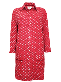 Mistral RED Bushed Cotton Printed Nightshirt - Size Small to Large Mistral RED Bushed Cotton Printed Nightshirt - Size Small to Large