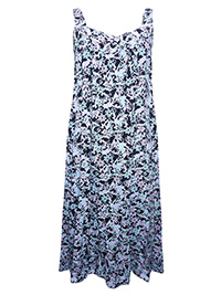Red Tag NAVY Printed Frill Hem Chemise - Plus Size 16 to 18 Red Tag NAVY Printed Frill Hem Chemise - Plus Size 16 to 18
