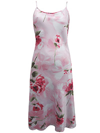 Victoria's Secret PINK FLORAL Barely There Strap Satin Slip - Size Small to Large