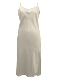 Victoria's Secret IVORY Satin Charmeuse Thin Strap Slip Nightdress - Size Small to Large