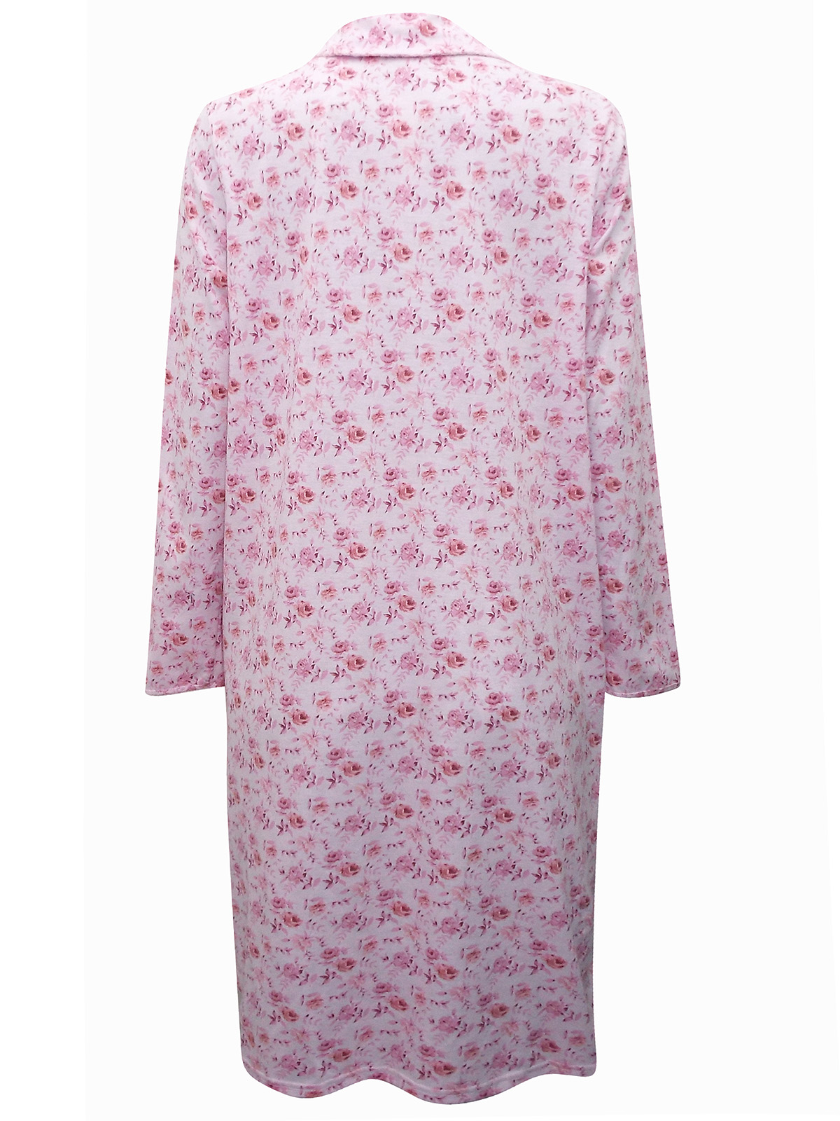 PINK Floral Print Long Sleeve Nightdress - Size 8/10