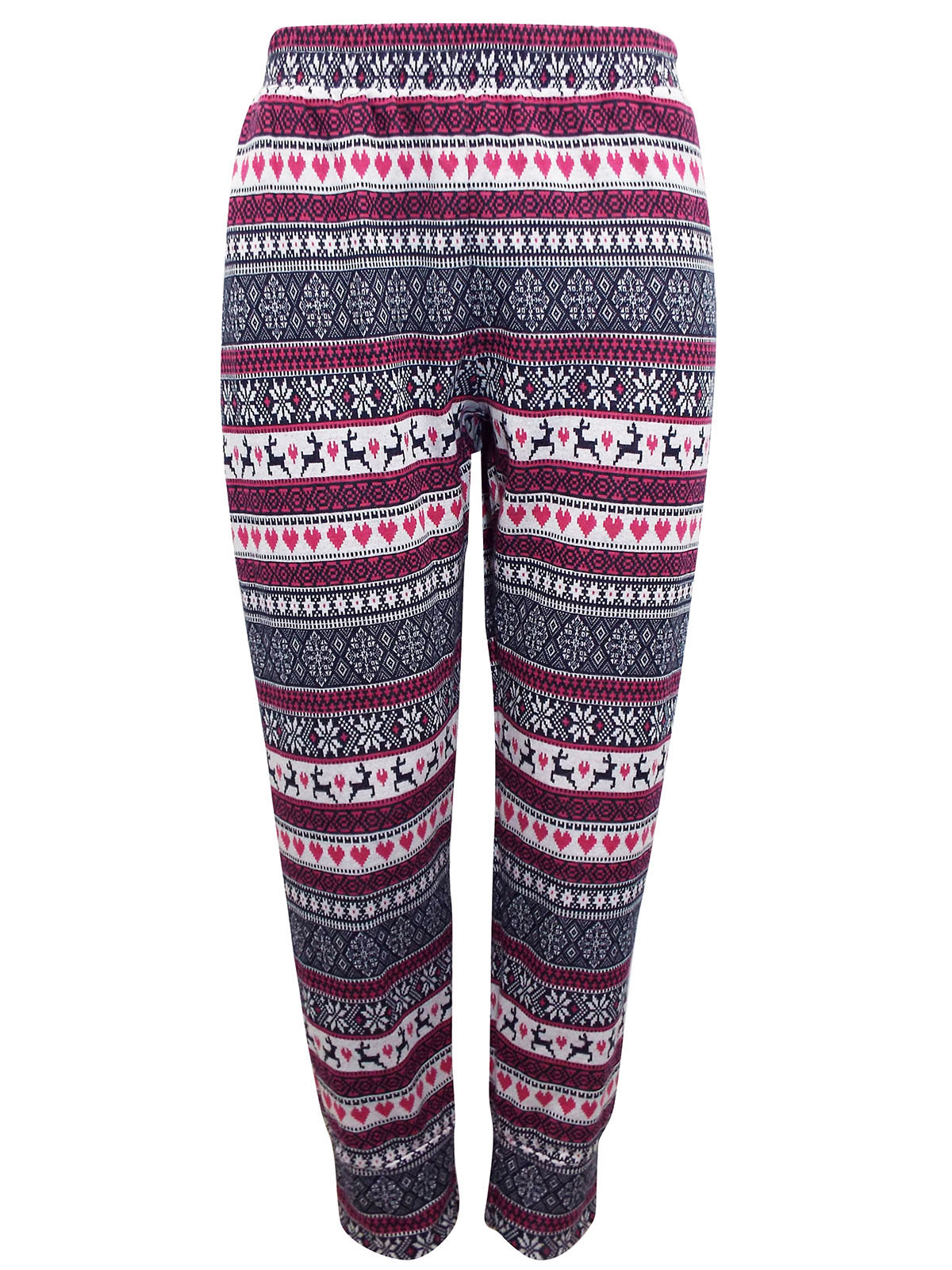 FAT FACE - - Fat Face MULTI Reindeer Jacquard Christmas Pyjama Bottoms ...