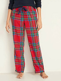 Old Navy RED Pure Cotton Tartan Pyjama Bottoms - Plus Size 14/16 to 22 (L to XXL)