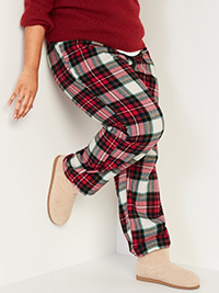 Old Navy RED Pure Cotton Tartan Pyjama Bottoms - Size 4 to 14/16 (XS to L)