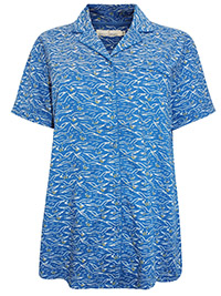 SEAS4LT BLUE Cosy Corner Pyjama Top - Size 10