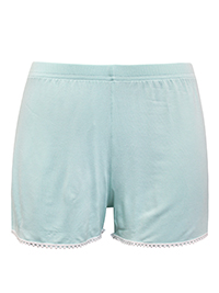 MINT Crochet Trim Jersey Pyjama Shorts - Size 10 to 16